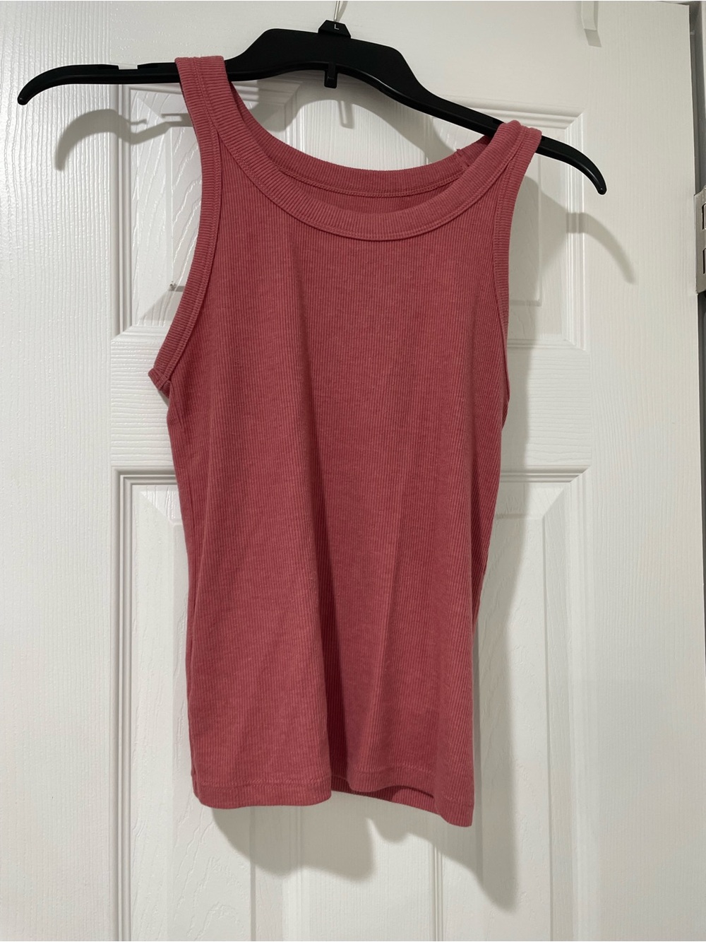 American Eagle Outfitters Ribbed Tank Top - Dusty Rose XS